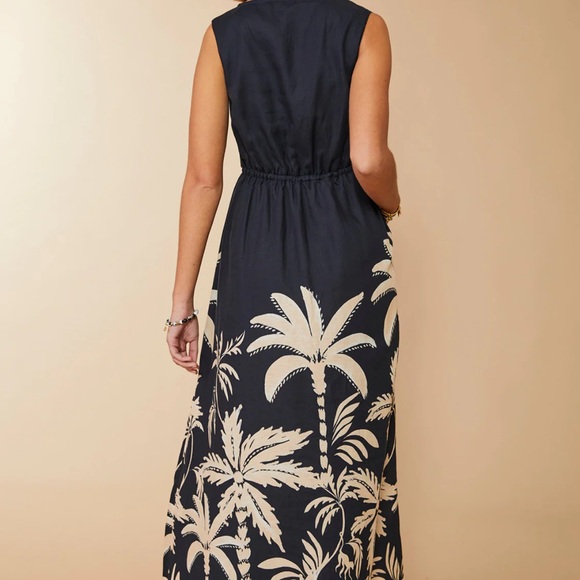 Spartina Southern Resorts Palm midi dress xl - Picture 2 of 7